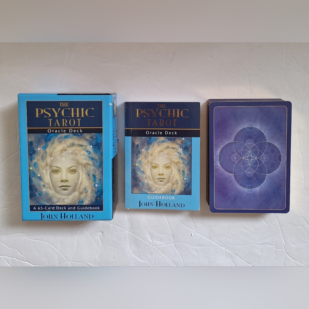 The Psychic Tarot Oracle Deck by John Holland 65 Cards & Guidebook  Complete